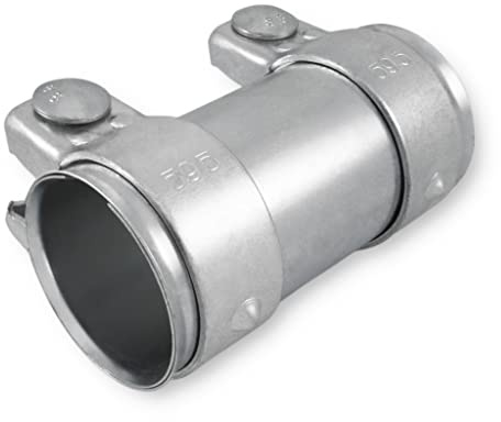 Auspuffschelle Rohrverbinder Doppelschelle Auspuff Abgasanlage (Stahl verzinkt, ø 55mm | Länge: 125mm)