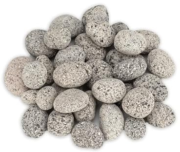 NaDeco Lava-Steine, Größe ca. 20-40mm, Gewicht ca. 1kg | Deko-Steine | Lava Rocks | Ziersteine | Stein-Dekoration | Steine zum Basteln und Bemalen | Dekogranulat | Streudeko, Farbe:Anthrazit