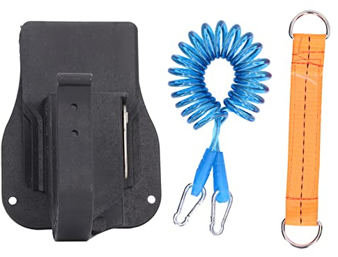 Bohrer-Holster, Akku-Bohrhaken, Elektrowerkzeughalter, Akku-Bohrer, Gürtelclip-Halter mit Sicherem Seil-Gürtelhaken für Bohrer