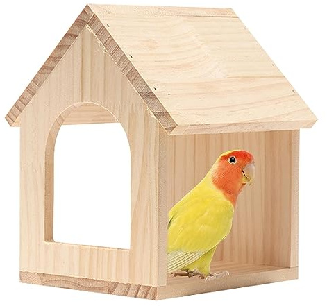 Nistkasten für Wellensittiche | Ventilation Design Nistkasten für Wellensittiche, Vogelhaus für Käfig, Vogelhaus aus Holz, Vogelhaus, Baum-Dekoration für den Außenbereich Pacienjo