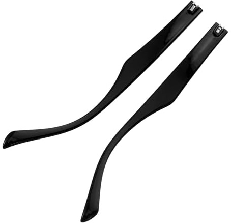 Hoement Aste di Ricambio Resistenti e Facili da Installare per Occhiali in Tr90 Nero Perfette per Riparazione e Sostituzione delle Asticelle