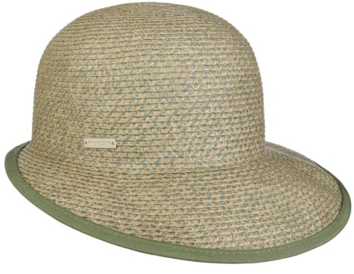 Seeberger Katalia Schute Strohcap Strohhut Damenhut Sonnenvisor Damen - mit Schirm Frühling-Sommer Sommer - One Size grün