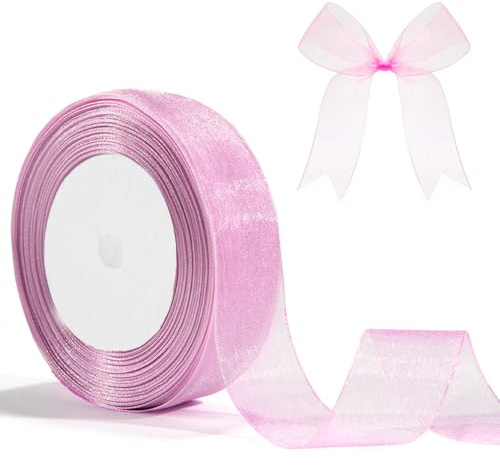 Kristall Violett Geschenkband Organza Breit Organza Schleifenband Organzaband Hellvioletts Geschenkband Zum Verpacken 25mm 46m Lavendel Geschenkverpackung Hellslila Verpackungsbänder Geschenkbänder