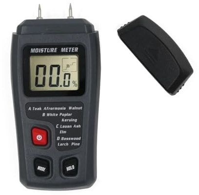 TIEOAXFT per Legno, Legna da ardere, Pareti, Materiali da Costruzione Misuratore di umidità del Legno ad Alta precisione Igrometro Densità JT100 Strumento di misurazione del Tester Elettrico Digitale