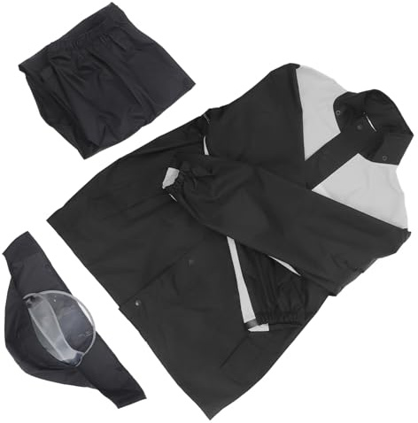Completo Antipioggia per Motocicletta Uomo, Giubbotto e Pantaloni 2xl | Set da Pezzo, Rivestimento in Pu Adesivo, Antivento e Comodo, Uso Esterno per Motociclista