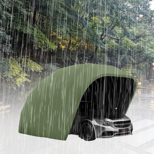 Tenda da sole pieghevole a scomparsa per auto, per garage, garage, con tessuto Oxford 600D, per parcheggio, cortile, giardino, completamente automatica