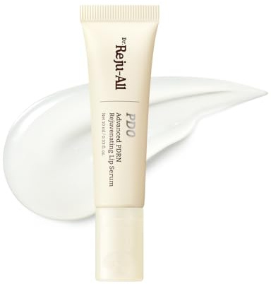 Dr.Reju-All Advanced PDRN Rejuvenating Lip Serum – Hydrating Lip Balm with Lipozip PDRN for Glowy, Dewy Lips – Gentle Exfoliating & Smoothing Lip Moisturizer – Hibiscus & Lactic Acid – 0.3 Fl Oz