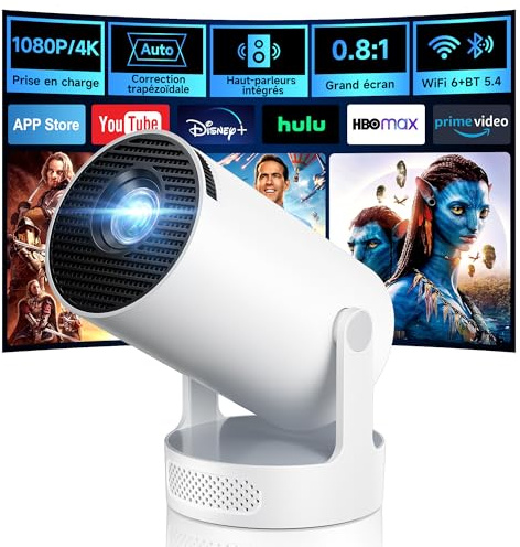 Philoent Vidéoprojecteur WiFi/BT Apps intégrées 2026 Upgraded AutoKeystone