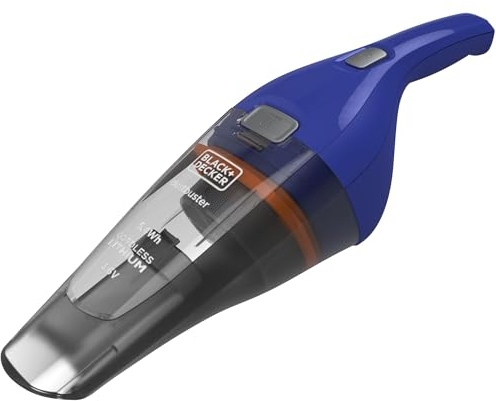 Black+Decker NVC115WA-QW - Aspirador de Mano sin Cable, Batería de Litio de 3.6V (1.5Ah) Dustbuster, con acción ciclónica y Capacidad de almacenaje de 385ml, Azul