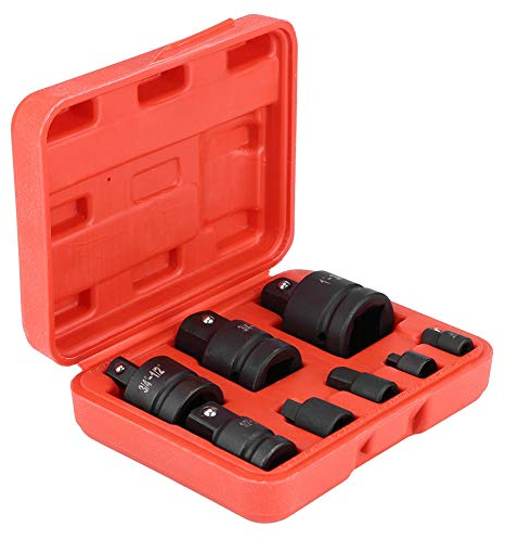 Lot de 8 Douilles Adaptateurs, Adaptateur de Douille à Choc Adaptateurs Réducteurs Augmentateur Adaptateur à Cliquet pour Convertisseur de Douilles 1/4, 3/8, 1/2, 3/4, 1