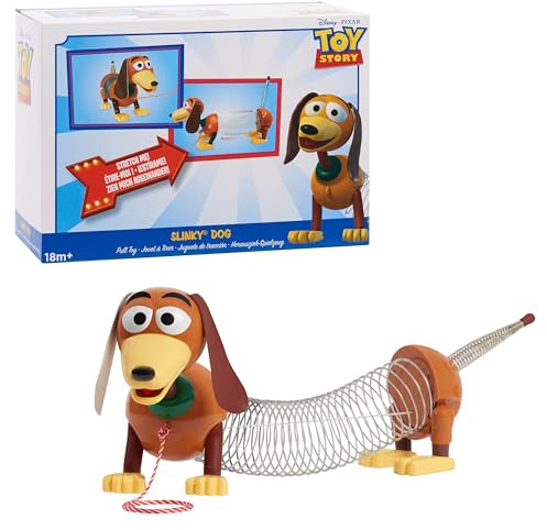 Retro 4.35-inch Slinky Dog Jr, the Original Classic Walking Spring Toy, Vintage, Fidget Toy, Kids Toys for Ages 18 Month by Just Play
