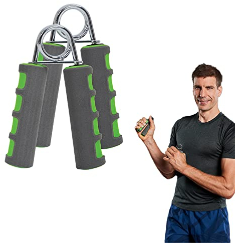 Schildkröt Handmuskeltrainer im 2er Set, Finger- und Handtrainer mit Schaumstoffgriffen für Kraft- und Klettertraining, zur Stärkung von Handgelenk- und Griffkraft, ca. 12-15kg Widerstand