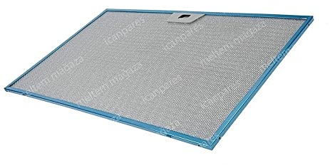 Shine-Tron [Accesorios para campana extractora] Filtro personalizable para campana extractora de cocina, 506 x 300 mm, filtro de grasa para campana extractora de cocina, aspirador de aluminio