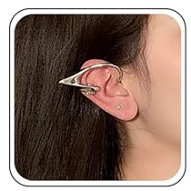 TseenYi Elfen Ohrmanschette Ohrringe Silber Elfen Manschette Wrap Ohrringe Elfen Ohrclips Ohrringe Elfen Kein Piercing Ohrmanschette Cz Strass Ohrclips Schmuck Für Frauen Und Mädchen (2pcs)