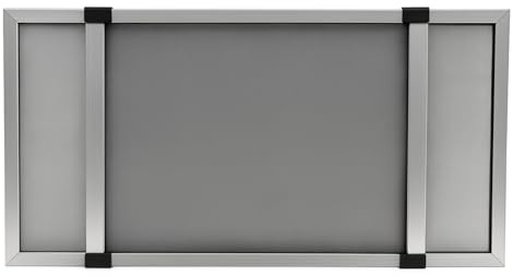 Zanzariere Estensibile in fibra di vetro con telaio in alluminio per finestre facile da montare (Telaio Silver, H70x90/172 cm)