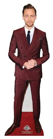 Star Cutouts CS1176 Tom Hiddleston Red Suit Star Mini Cardboard Cutout – Celebrity Shelf Display, Party Decoration & Fan Gift