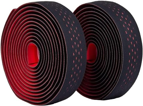 Lenkergriffband, Lenkergriffband, Lenkerband, Fahrradlenkerband Rennrad-Lenkerband Bar Rosa/Schwarz/Weiß/Rot/Blau Anti-Schweiß-Gurt 2 Bar Fahrradteile (Farbe: Rot) (Farbe: Rood) (Farbe: Geel ) (Farbe: