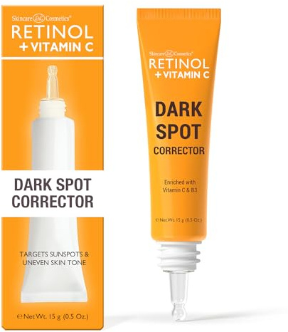 LIVAURA Retinol + Vitamin C Dark Spot Corrector Serum - Spotless Radiance, Evens Skin Tone, Targets Sun Damage & Dark Spots, Enhances Luminosity with Vitamin B3 Niacinamide & Retinol - 0.5 Oz