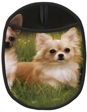 Bébés Chiens Chihuahua, Maniques, maniques résistantes à la Chaleur, maniques de Cuisine en Silicone antidérapantes