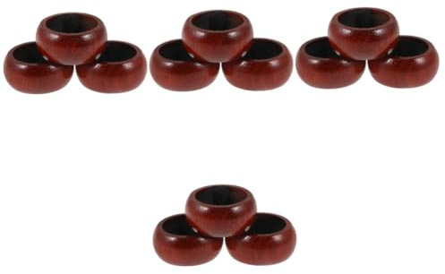 MAGICLULU 12pcs Wooden Wine Collar Drip Catcher for Red Wine Bottles Elegant Accessory for Special Occasions
