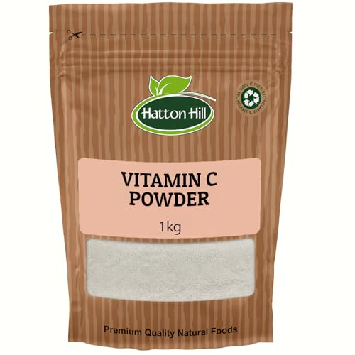 Vitamin C Powder (Ascorbic Acid) 1kg by Hatton Hill | Immune Support, Antioxidant, Ideal for Smoothies & Recipes