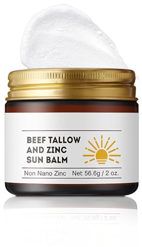 ARCHIDATE Rindertalg Sonnencreme Gesicht - Beef Tallow Sunscreen Balm für Gesicht und Körper - Feuchtigkeitsspendender Sonnenschutz Gesicht - Sonnenschutz Gesicht gegen UV - Nicht Fettend Sonnenmilch
