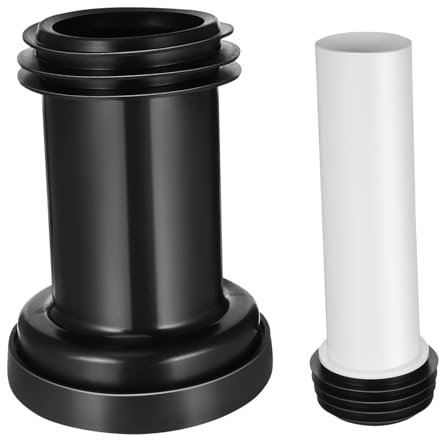 Didiseaon Collegamento Wc Tubo Scarico Water Dritto Pvc Spesso Antiperdita 2 Pezzi Raccordo Fognatura Wc Per Bagno Domestico Installazione Semplice e Tenuta Aroma