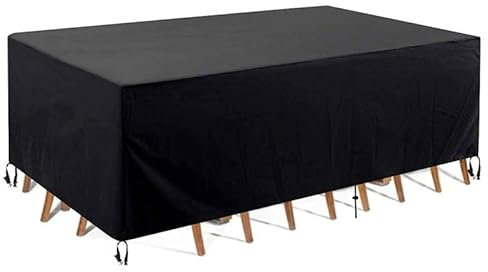 SYH&AQYE Outdoor Rectangular Patio Furniture Covers Heavy Duty Table Cover, Rectangle Patio Furniture Cover Waterproof Outdoor Dining Table, Dust Proof Protective Covers(120 * 120 * 74cm)