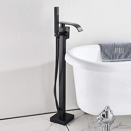 BOSHYUM Robinet de Baignoire autoportant, Robinet mélangeur d'eau Chaude et Froide sur Pied