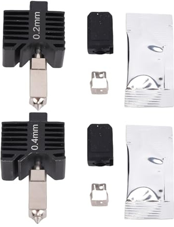 SEAFRONT Kit de Chauffage pour Imprimante 3D, Bloc Chauffant pour Bamboo Lab X1 P1S avec Buse de 0,2 Mm et 0,4 Mm, Chauffage en Céramique pour PLA, PETG, ABS, PA, PC