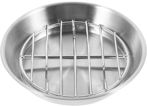 MAGICLULU Teglia Forno Acciaio con Integrata Piastra Barbecue Resistente Alta Temperatura per Grigliate e Raffreddamento Alimenti