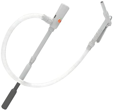 Nzkeuf Elektrische Transferpumpe mit Auto Stop, Benzinpumpe für Kanister, Doppelte Stromversorgung (USB-C/AA), 2.8 GPM, 51-Zoll-Schlauch mit Teleskopischer​, Kraftstoffpumpe für Benzin, Diesel, Öl
