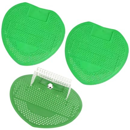 SHINEOFI 3 Rejillas Desodorizantes para Urinario Masculino Fragancia de Limón Alfombrillas Filtrantes de Fútbol 3 Piezas para Baño Accesorios para Urinarios Reducción de Olores y