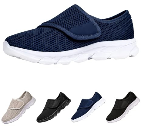Zapatos Ortopédicos Mujer Verano Ancho Casuales de Malla, Ligeros, Flexibles, Sin Cordones Zapatillas Running Mujer para Verano Caminar Uso Diario, Viajes, Aire Libre y Estar en Casa