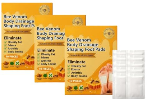 Parches de desintoxicación para los pies - 10 parches por paquete. Limpian profundamente gracias a ingredientes naturales, promueven la circulación sanguínea, mejoran el sueño, alivian el estrés