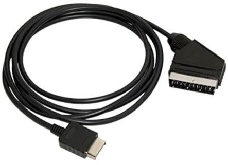 OSTENT Real RGB Scart Cable Cord TV AV Lead for Sony PS1 PS2 PS3 Slim PAL Console