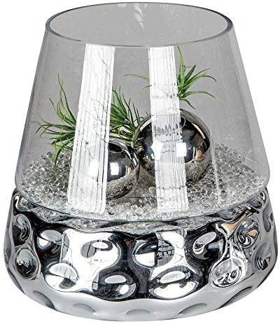 Formano vindljus 'Dots', 27 cm, silverklar