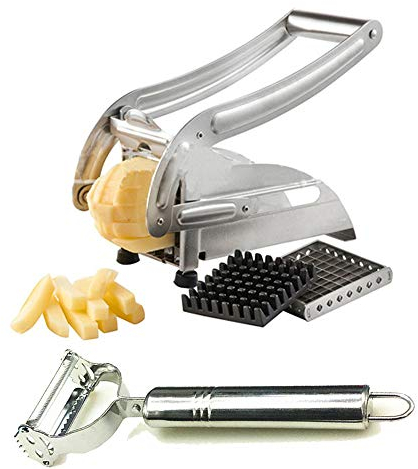 Taglia Patatine Fritte con Lama in Acciaio Inox Professionale - Slicer Shredder Peeler Lame