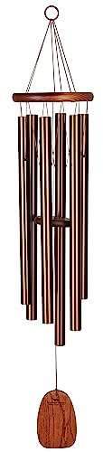Woodstock Chimes Amazing Grace Wind Chime for Outside 40 Medium Bronze,Outdoor Decor for Patio, Porch, Garden, Memorial Gift for Loved Ones AGLBR