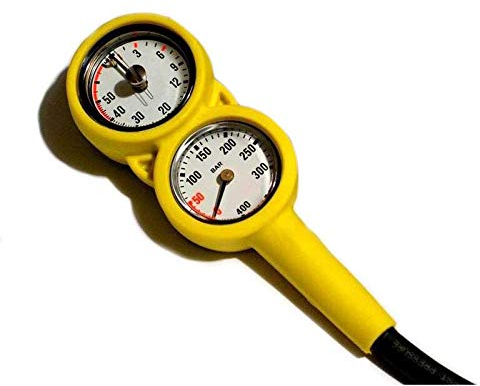 METALSUB Consoles de plongée, 2 Elements. (Jaune)