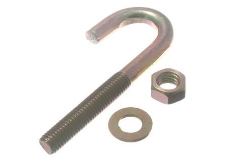 Lot de 12 boulons de fixation pour toiture en zinc plaqué zinc M8 x 80 mm