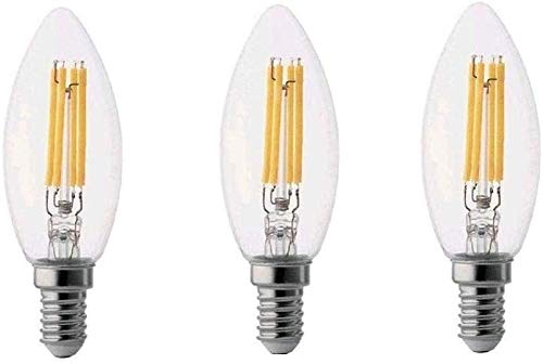 kit 3 lampade led iba E14 dimmerabile per Kartell Bourgie 5W luce calda 2700K 510 lumen