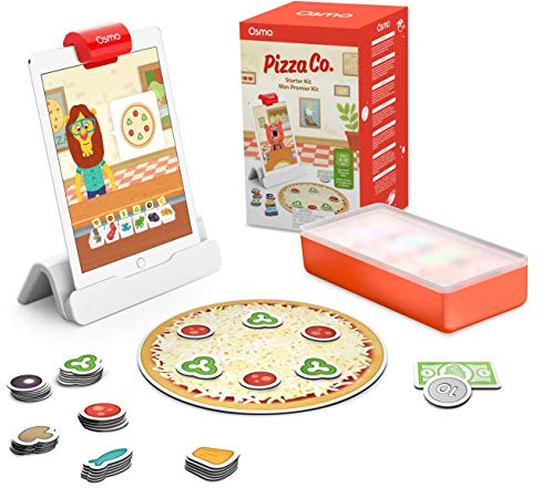 Osmo - Pizza Co. Starter Kit für iPad - Lernspiel - 5-12 Jahre - Mathematik, Umgang mit Geld, Kommunikation, eigenes Geschäft führen - (Osmo Basis für iPad enthalten)