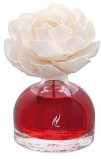 Diffusore di Fragranza profumata per ambiente con fiore - 100ml (Rosso Divino)