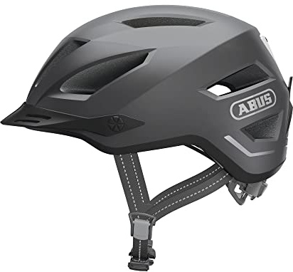 ABUS Stadthelm Pedelec 2.0 - Fahrradhelm mit Rücklicht und Regenhaube - für den Stadtverkehr - für Damen und Herren