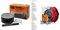 Foliatec Bremssattel Lack Set, Hitzebeständig, Komplettsatz für 4 Bremssättel, Racing Rosso, 7-teiliges Set & Chrome Out Set Zierleisten Folie Schwarz Glänzend