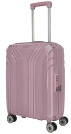 Travelite 4-Rad Hartschalen Handgepäck Koffer klein mit recyceltem Innenfutter, Gepäck Serie ELVAA: Stylischer Trolley mit Schutzecken + TSA Schloss, 55 cm, 41 Liter