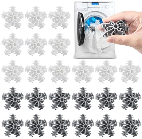 Suuwwn Trocknerbälle, 24 Stück Trocknerbälle für Wäschetrockner,Trocknerball,Trocknerbälle für Daunenjacken,Trockner Ball,Dryer Balls,Waschball für Waschmaschine,für Heim Kleidung Reinigung
