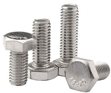 Muttern und Schrauben, 5 Stück Sechskantschrauben – M10 Edelstahl-Sechskantschrauben Schrauben mit Vollgewinde-Gewindestift, M10*60 x 5 Stück (Size : M10*85 x 5 Pieces)