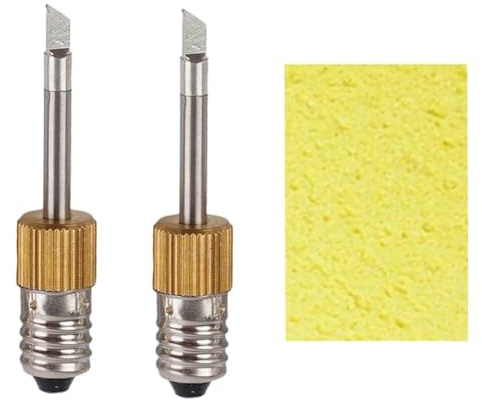 NONDK 2 punte per saldatore con spugna, interfaccia E10, punte di saldatura, punta di saldatura USB, set di strumenti di saldatura tipo K
